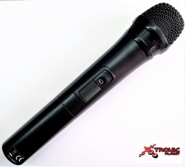 Microfon wireless original pentru boxe portabile marca AKAI,frecventa de lucru 201,6 MHz. 